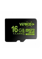 Карта памяти Verico MicroSDHC 16 GB Class 4 (card only) (1MCOV-MDH6G3-NN) 07731 фото
