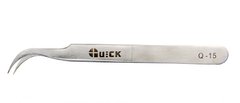 Пінцет Quick Q-15 металевий, зігнутий 16425 фото