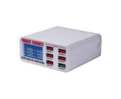Зарядна станція з індикацією WLX-896 (6 USB, Fast Charge 3.0, 40W) 27533 фото