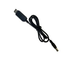 USB кабель із перетворювачем напруги з 5V на 12V 0,5А 5.5 х 2.1 мм DC для роутера 26775 фото