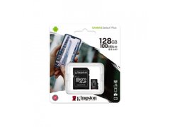 Карта пам'яті microSDXC Kingston Canvas Select Plus 128GB Class 10 UHS-I (ADAPTER SD) 27044 фото