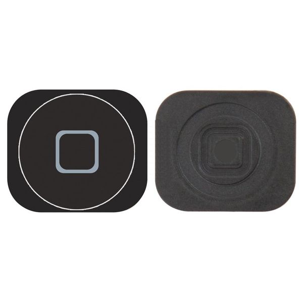 Пластик кнопки меню для мобильных телефонов Apple iPhone 5 черный 07799 фото