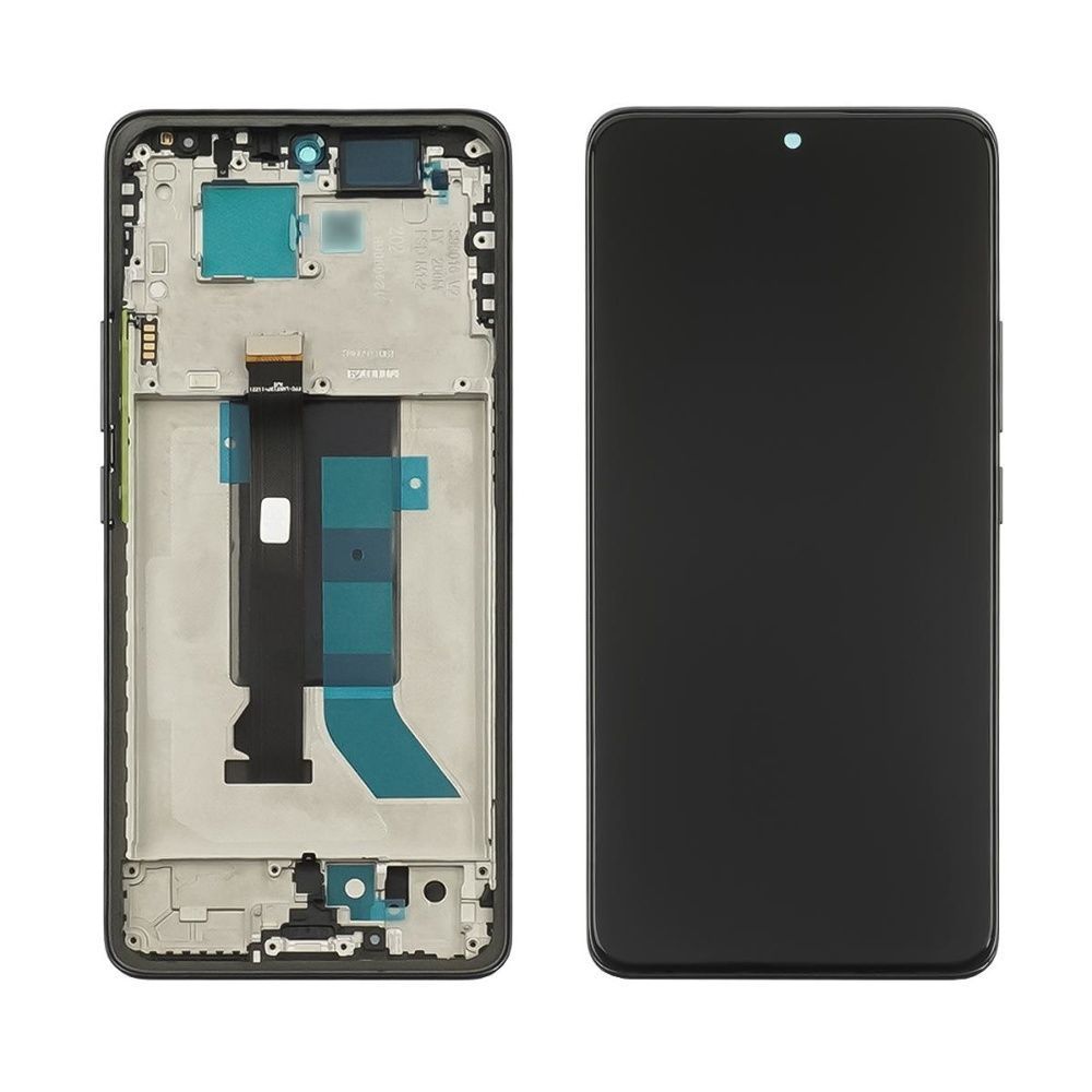 Дисплей для Xiaomi Redmi Note 14 Pro 5G, Poco X7 с рамкой черный IPS 31814 фото