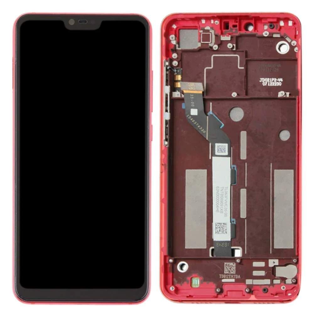Дисплей для Xiaomi Mi8 Lite (Mi 8 Lite), Mi8X с рамкой красный Оригинал 561510001033 28510 фото