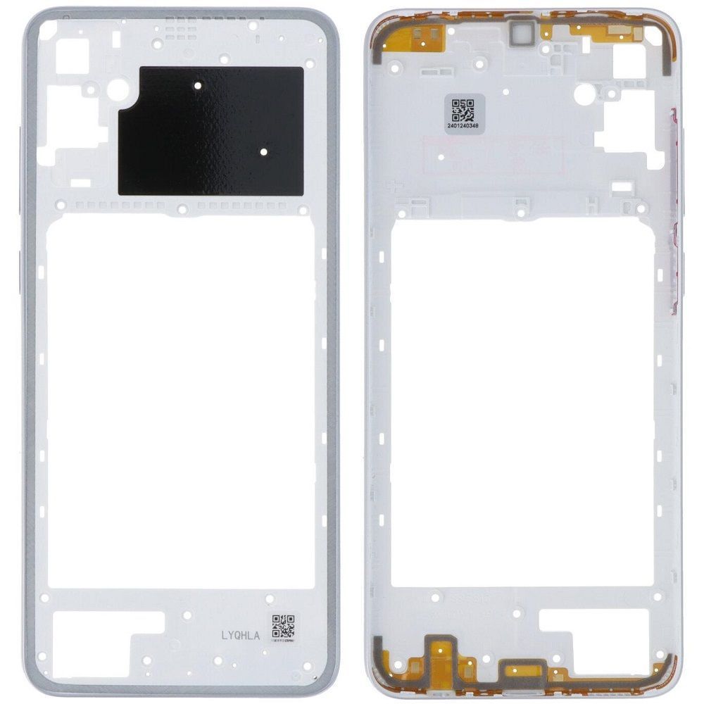 Рамка корпусу Samsung A055 Galaxy A05 срібляста 33124 фото