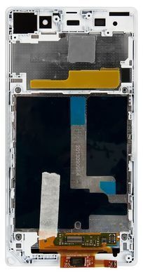 Дисплей Sony C6902, C6903, C6906 Xperia Z1 з рамкою білий Оригінал Китай 00936 фото