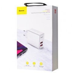 Сетевое зарядное устройство Baseus Speed Dual QC3.0 30W 2USB (CCFS-E02) белый 20361 фото
