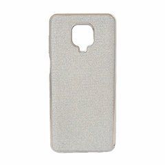 Чехол Fabric Xiaomi Redmi Note 9S в серых блестках 23795 фото