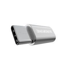 Перехідник Borofone BV4 adapter Micro-USB - Type-C сріблястий 16376 фото