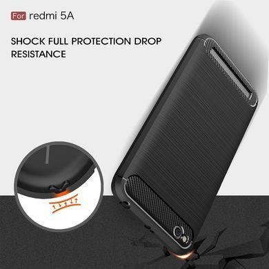 Чехол силиконовый Brush для Xiaomi Redmi 5A Черный 09995 фото
