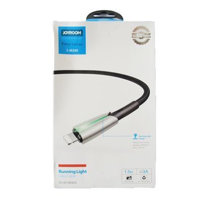 Кабель Joyroom Time S-M399 LED Type-C 1.5m 3A Black 15579 фото