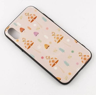 Чехол JoyRoom Painting iPhone X, iPhone XS с рисунком грибы 13803 фото