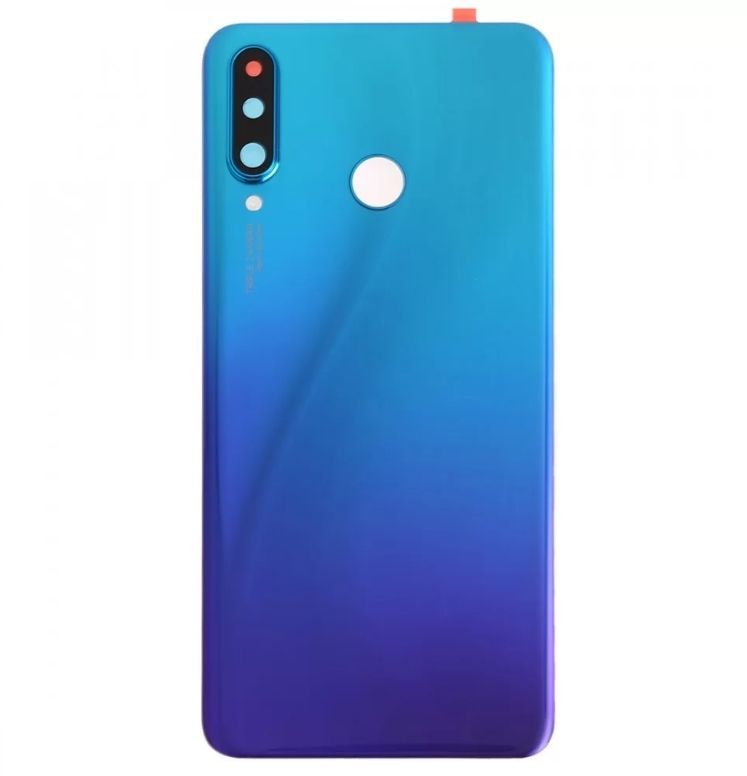 Задняя крышка Huawei P30 Lite MAR-LX1 синяя, Оригинал Китай со стеклом камеры 23347 фото