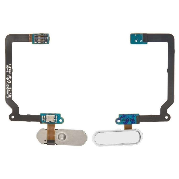 Шлейф для Samsung G900H Galaxy S5, G900F с кнопкой меню (Home), белого цвета 09245 фото