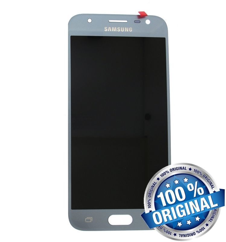 Дисплей для Samsung J330 Galaxy J3 2017 серебристый (GH96-10992A) Оригинал 07318 фото