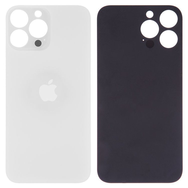 Задняя крышка для Apple iPhone 13 Pro Max белая, с большим отверстием под камеру 32571 фото