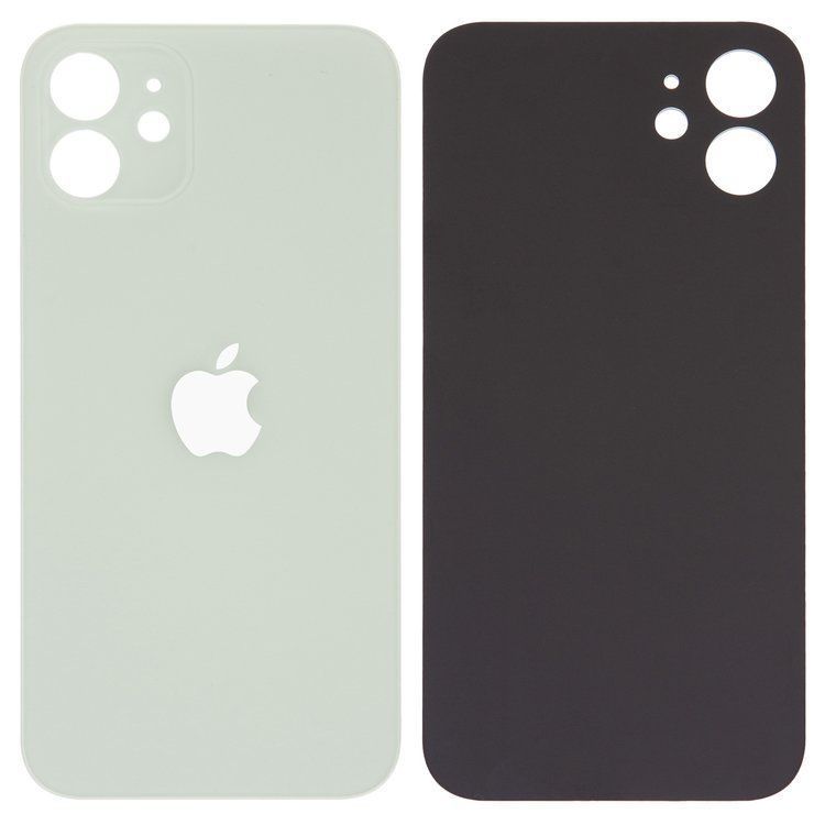 Задняя крышка для Apple iPhone 12 зеленая, с большим отверстием под камеру 32521 фото