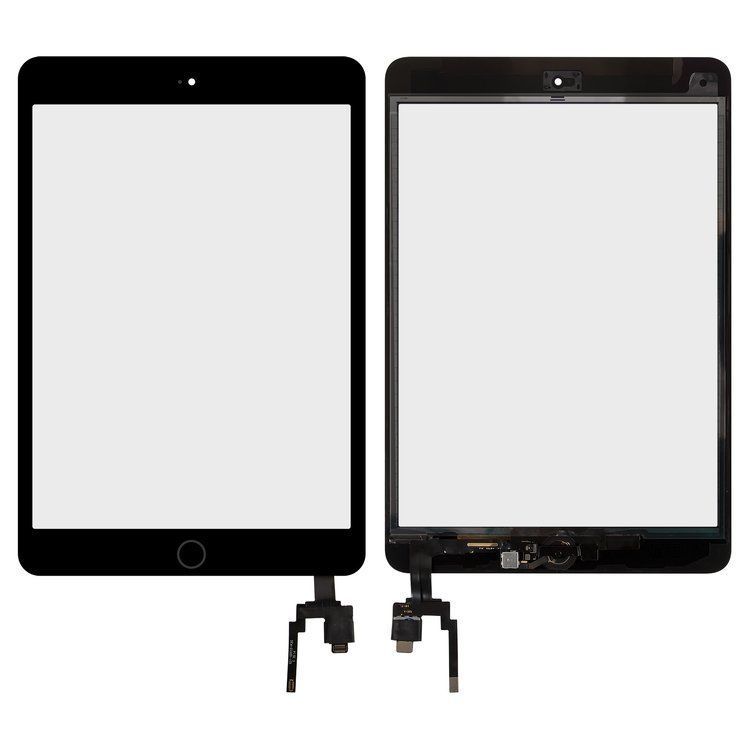 Сенсор (тачскрин) Apple iPad Mini 3 Retina A1599, A1600 черный с микросхемой копия высокого качества 20845 фото
