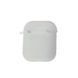 Чехол для наушников AirPods с карабином Premium Ice White 26975 фото 1