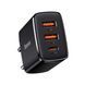 Мережевий зарядний пристрій Baseus Compact Charger 30W (2-USB + type-C) (CCXJ-E01) чорний 27807 фото 1