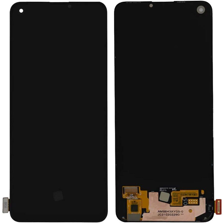Дисплей для Realme 8 4G RMX3085, Realme 8 Pro, Realme V15 5G чорний OLED Хайкопія 30024 фото
