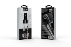 Автомобільний зарядний пристрій LDNIO DL-C303 (2 USB, 3.6 A, + кабель MicroUSB) Grey 08758 фото