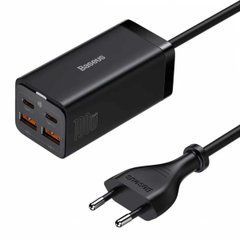 Сетевое зарядное устройство Baseus GaN3 Pro Desktop Powerstrip 100W (AC+2Type-C+2 USB) EU 1m (PSZM000401) черный 27687 фото
