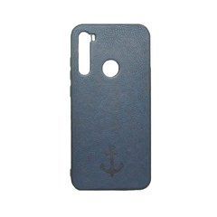 Чехол Magnet Xiaomi Redmi Note 8 под кожу синий 16550 фото