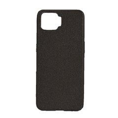 Чехол Fabric Oppo A73 в черных блестках 23790 фото