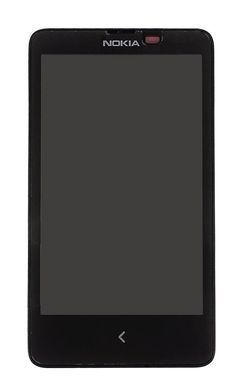 Дисплей Nokia X Dual Sim с сенсором (тачскрином) и рамкой черный Оригинал Китай 01501 фото