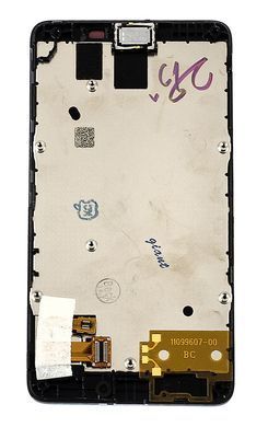 Дисплей Nokia X Dual Sim с сенсором (тачскрином) и рамкой черный Оригинал Китай 01501 фото