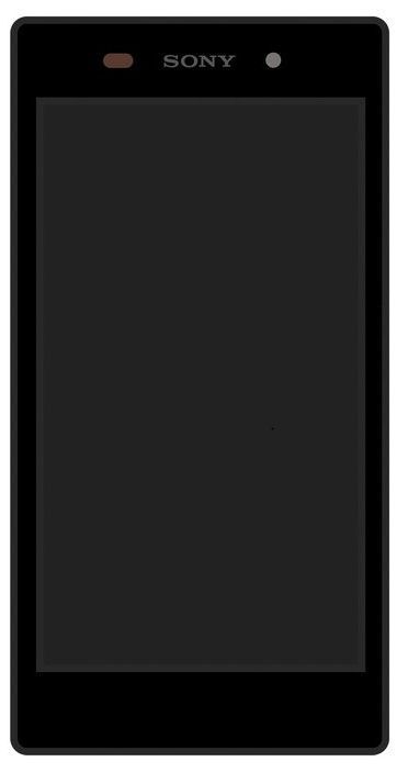 Дисплей Sony C6902, C6903, C6906 Xperia Z1 с рамкой черный Оригинал Китай 04774 фото