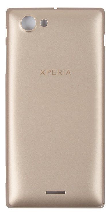 Задняя крышка для Sony ST26i Xperia J золотистая 05753 фото