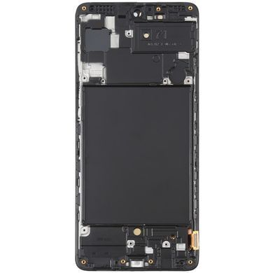 Дисплей для Samsung A715 Galaxy A71 2020 с рамкой черный с узкими рамками сенсора OLED Хайкопия 33381 фото