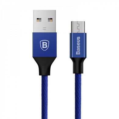 Кабель Baseus Yiven MicroUSB 2A (1 метр) (CAMYW-A13) синий 20271 фото