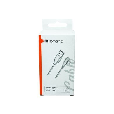 Кабель MiBrand MI-11 Type-A - Type-C 1м 2A черный 26835 фото