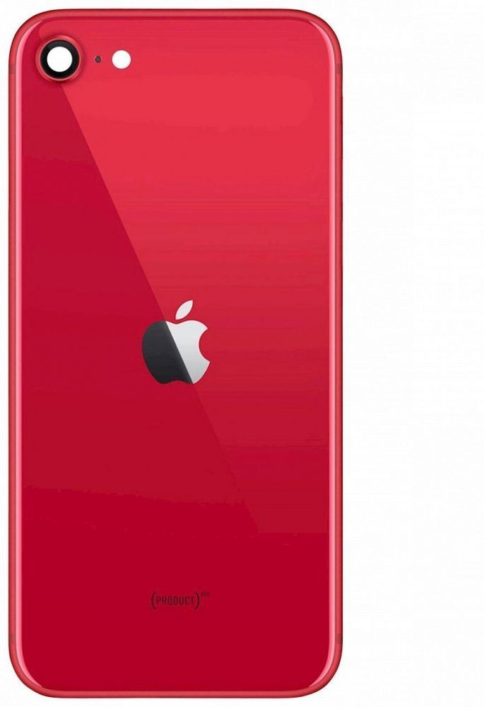 Задняя крышка для iPhone SE 2020, красная, Оригинал Китай, со стеклом камеры 24536 фото