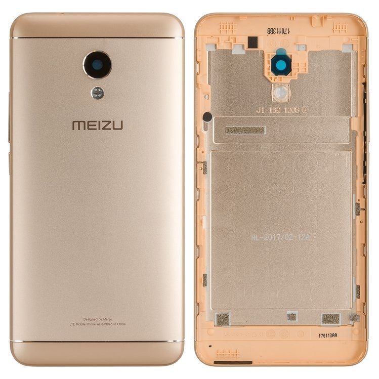 Задняя крышка для Meizu M5s M612 золотистая 07476 фото