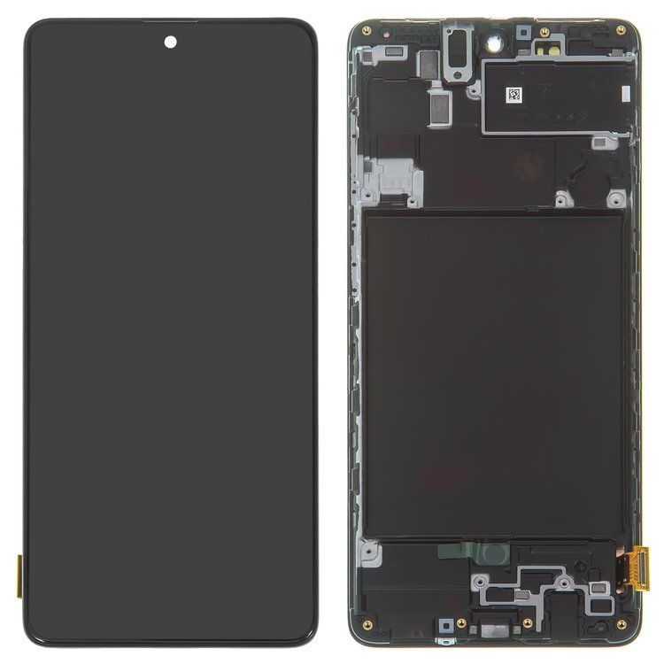 Дисплей для Samsung A715 Galaxy A71 с рамкой черный (GH82-22152A) Оригинал 17407 фото