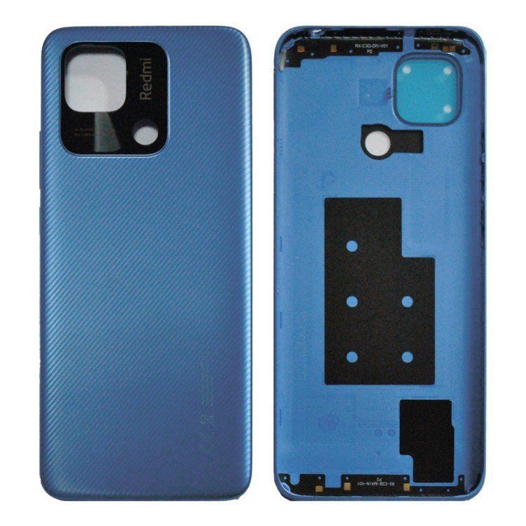 Задняя крышка для Xiaomi Redmi 10C голубая 05022 фото