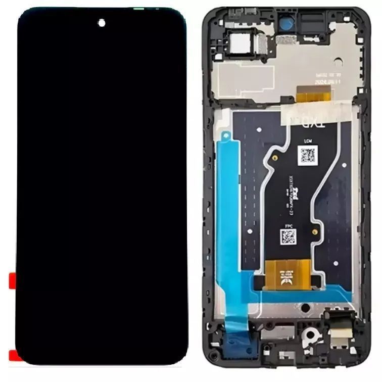 Дисплей для Infinix Hot 50i X6531B с рамкой черный 31158 фото