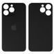 Задняя крышка для Apple iPhone 14 Pro черная, с большим отверстием под камеру 32579 фото