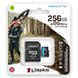 Карта пам'яті microSDXC (UHS-1 U3) Kingston Canvas Go Plus 256Gb class 10 A2 V30 (R170MB/s, W90MB/s) (adapter SD) 27868 фото 1