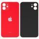 Задняя крышка для Apple iPhone 12 красная, с большим отверстием под камеру 32529 фото