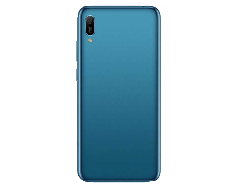 Задняя крышка Huawei Y6 2019 MRD-LX1 синяя, Sapphire Blue, без выреза под сканер отпечатка пальца 19175 фото