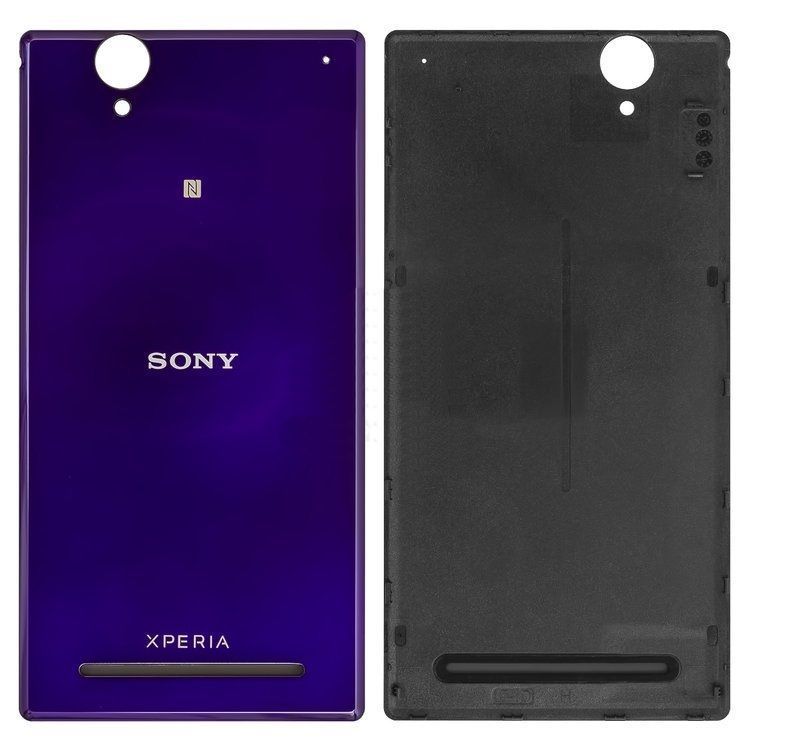 Задняя крышка для Sony D5303 Xperia T2 Ultra, D5306, D5322 фиолетовая Оригинал Китай 08466 фото