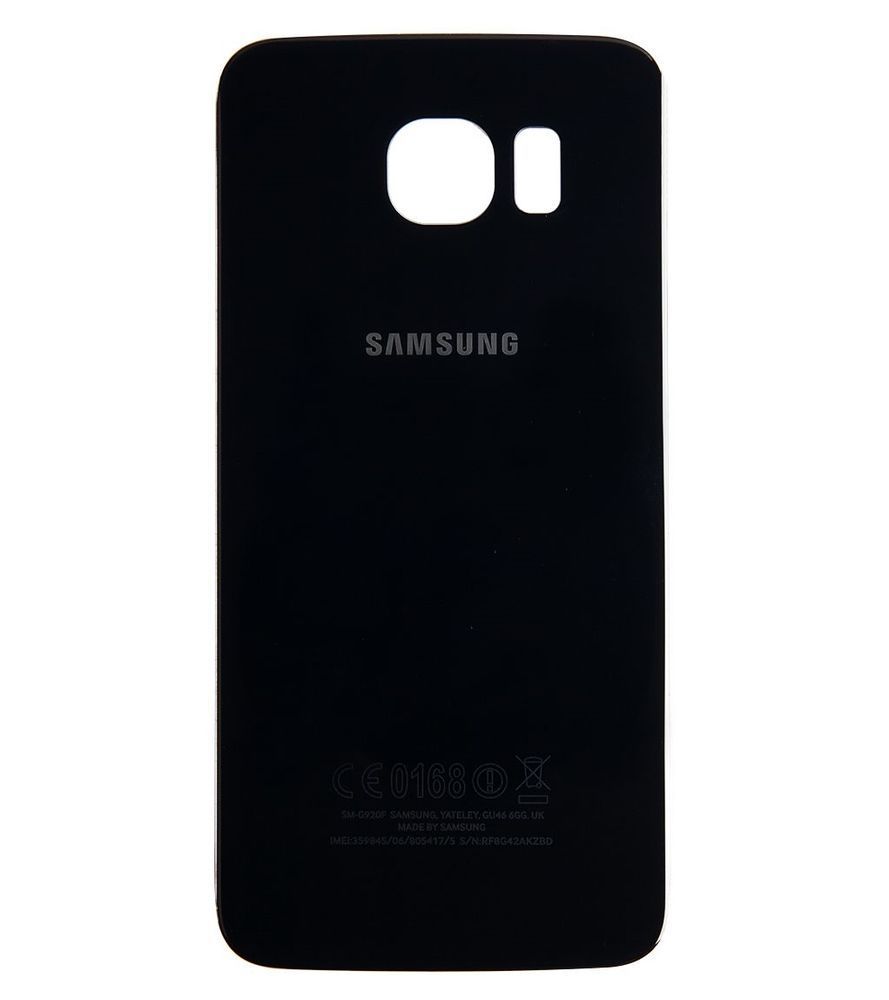 Задняя крышка для Samsung G920F Galaxy S6 черная 06474 фото