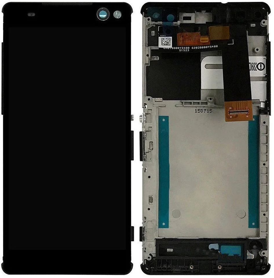 Дисплей Sony E5506, E5533, E5563 Xperia C5 Ultra Dual с рамкой черный 23052 фото