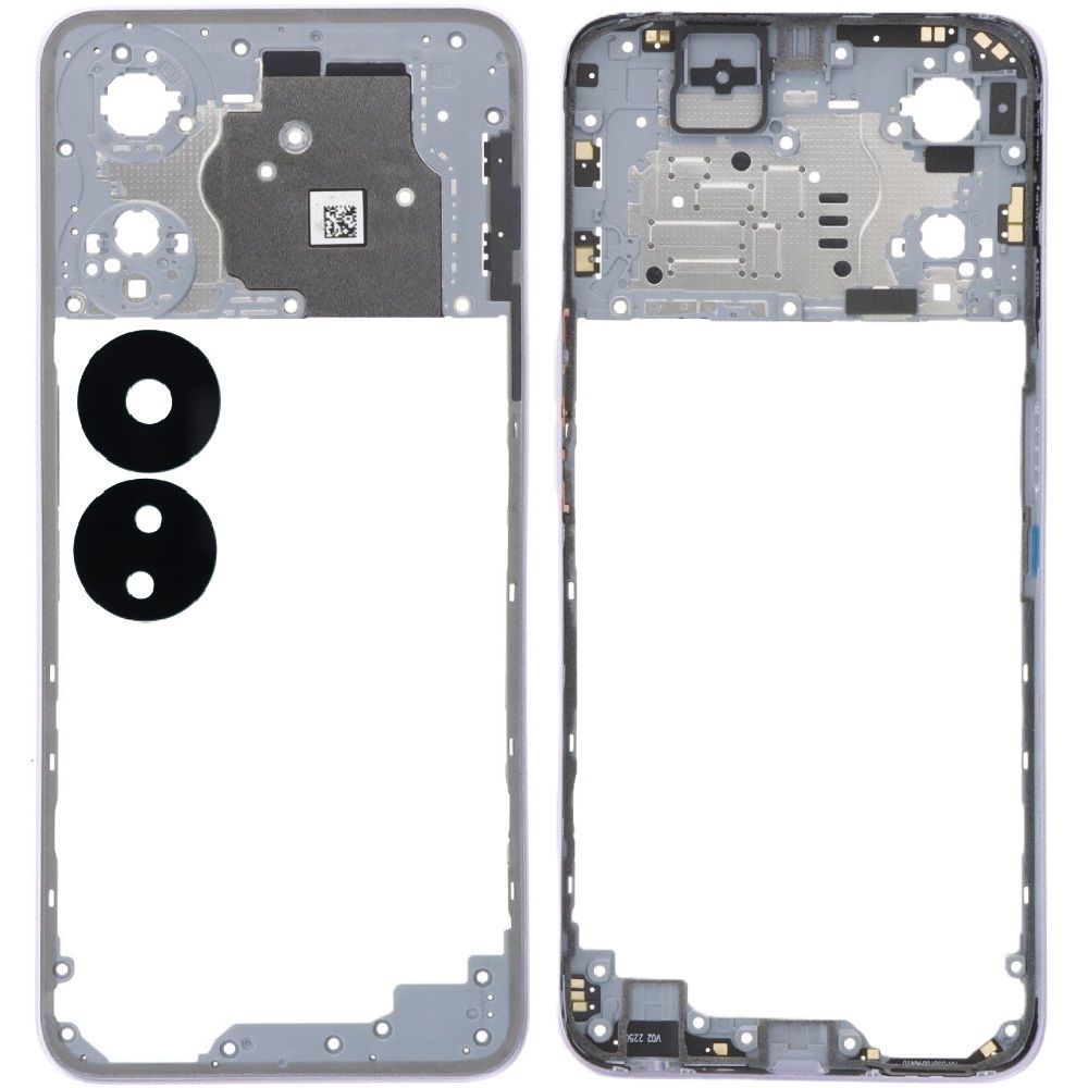 Рамка корпусу Oppo A78 5G CPH2483, CPH2495 фіолетова, Glowing Purple зі склом камери 33634 фото