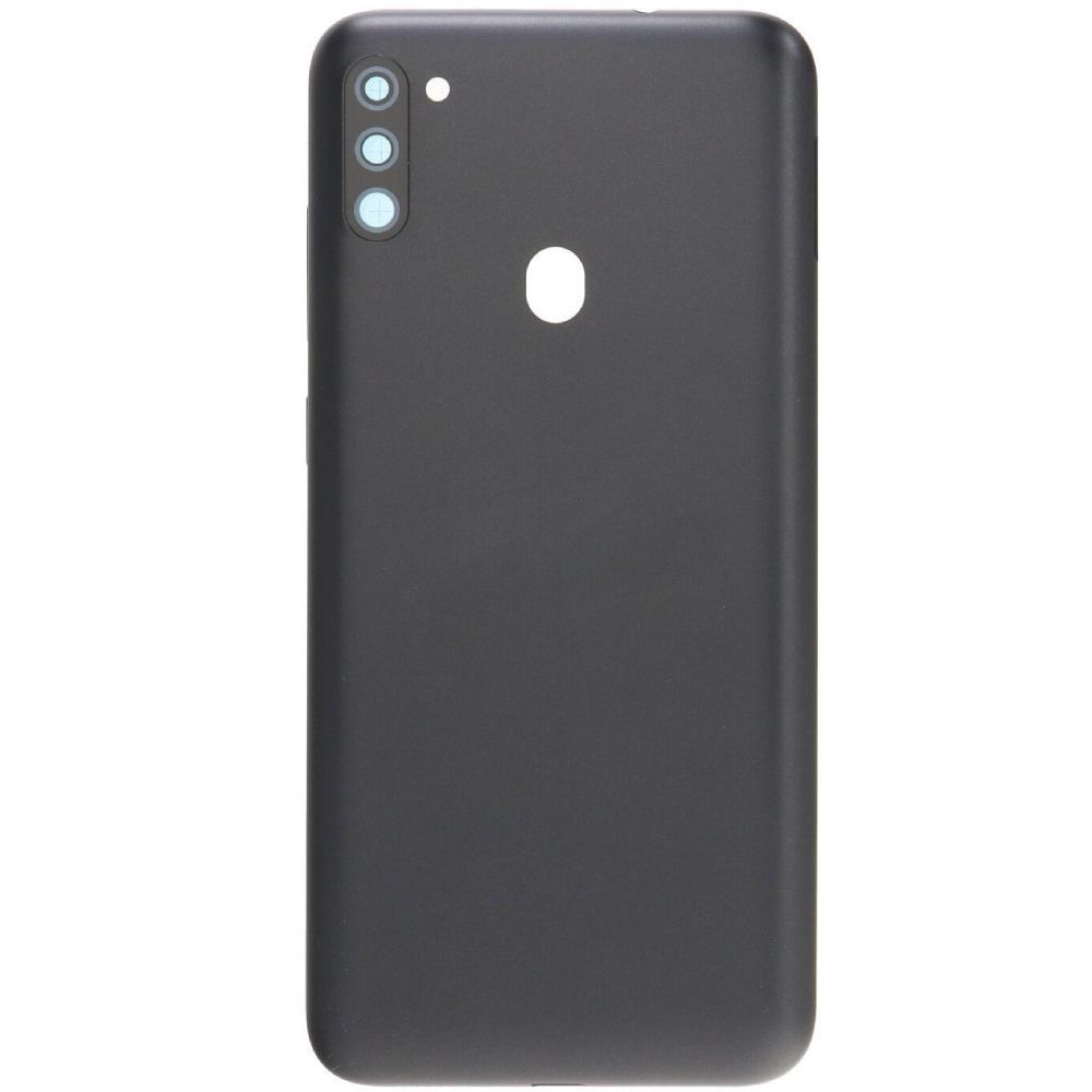 Задняя крышка для Samsung M115 Galaxy M11 со стеклом камеры черная 32224 фото